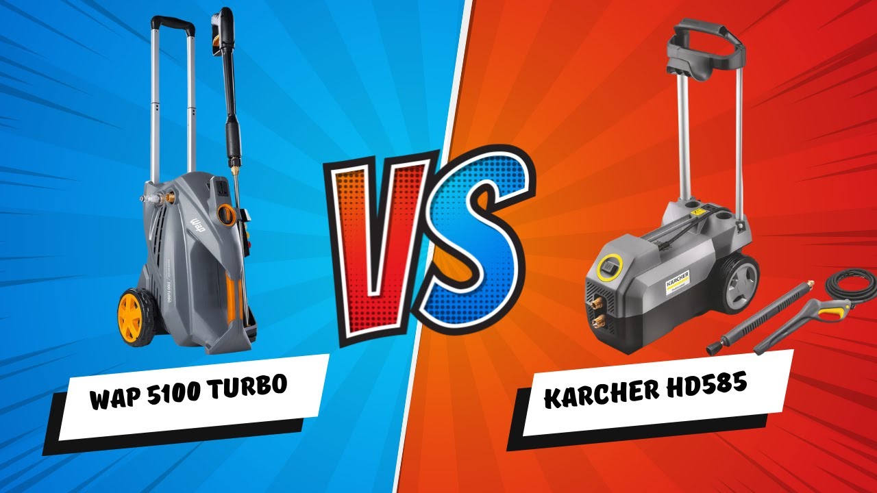 WAP 5100 Turbo vs Karcher HD585 – Duelo de Lavadoras Profissionais!
