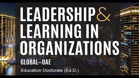 Vanderbilt Peabody College: Online Doctorate in Leadership and Learning in Organizations - UAE