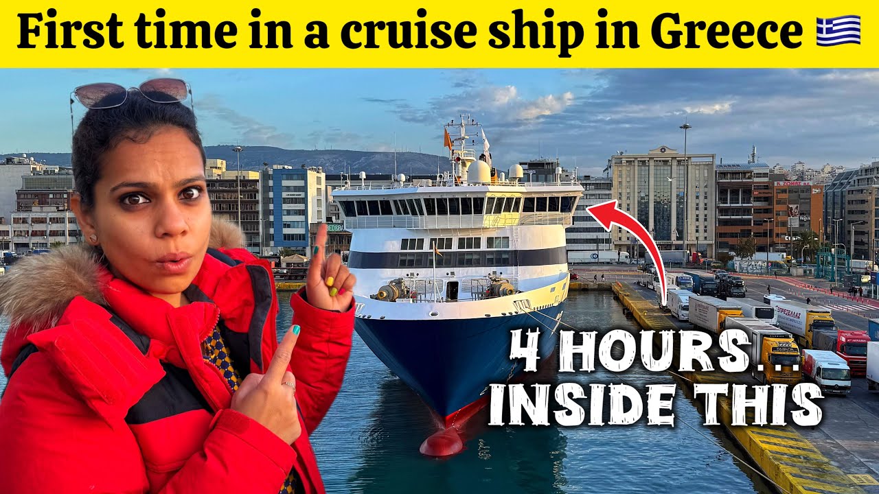 First Time in a Cruise Ship in Greece 🇬🇷 | Greece Ferry System Explained | Greece Travel Vlog