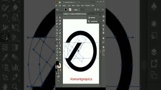 O & K letter logo design in Illustrator #shorts #tutorial