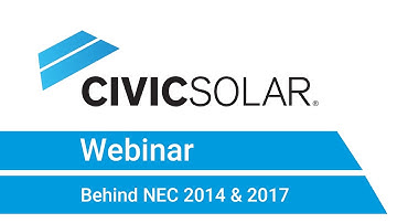 Webinar: Behind NEC 2014 & 2017
