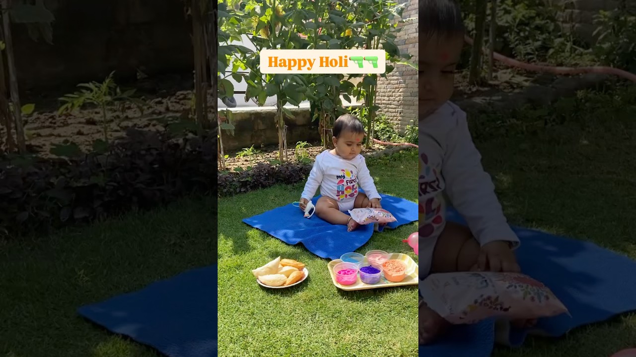 It’s my first holi🎨