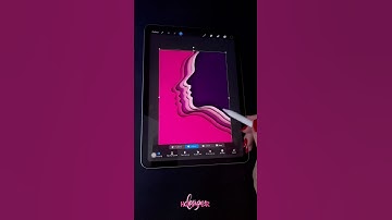 How to create Face paper cut effect ❤️ #shorts #procreate #digitalart #artist
