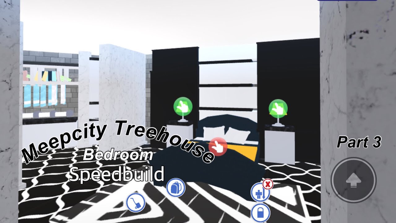 Meepcity tree house bedroom speedbuild 2 (part 3) YouTube