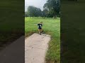 OK Internet what’s the distance? He thought it was about 400’ #discgolf #worlds