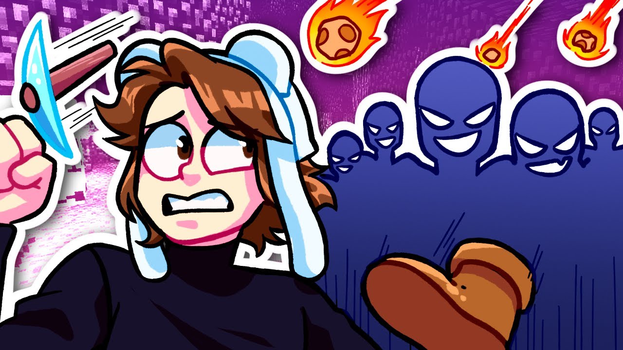 joguei minecraft com meus inscritos ATRAPALHANDO.