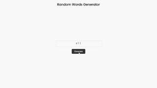 Random Word Generator by using Javascript screenshot 4