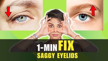 1 Minute Eye Exercises For Droopy Eyelids/ 2 Exercises to Tighten and Lift SAGGY EYELIDS