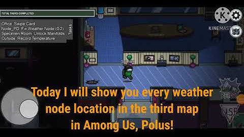 Every weather node location in Among Us map: Polus!