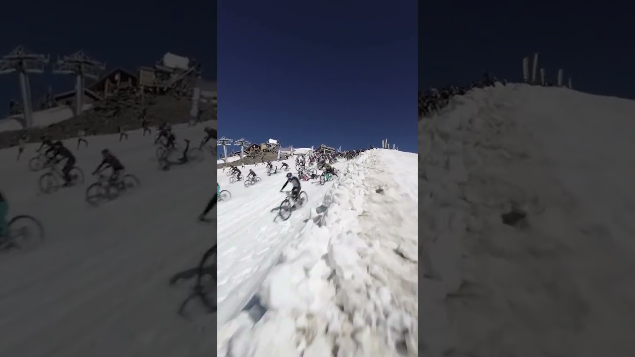 crash in big race on snow...
