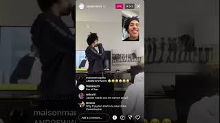 Jaydes and Rich Amiri instagram live in LA Shows slapbox