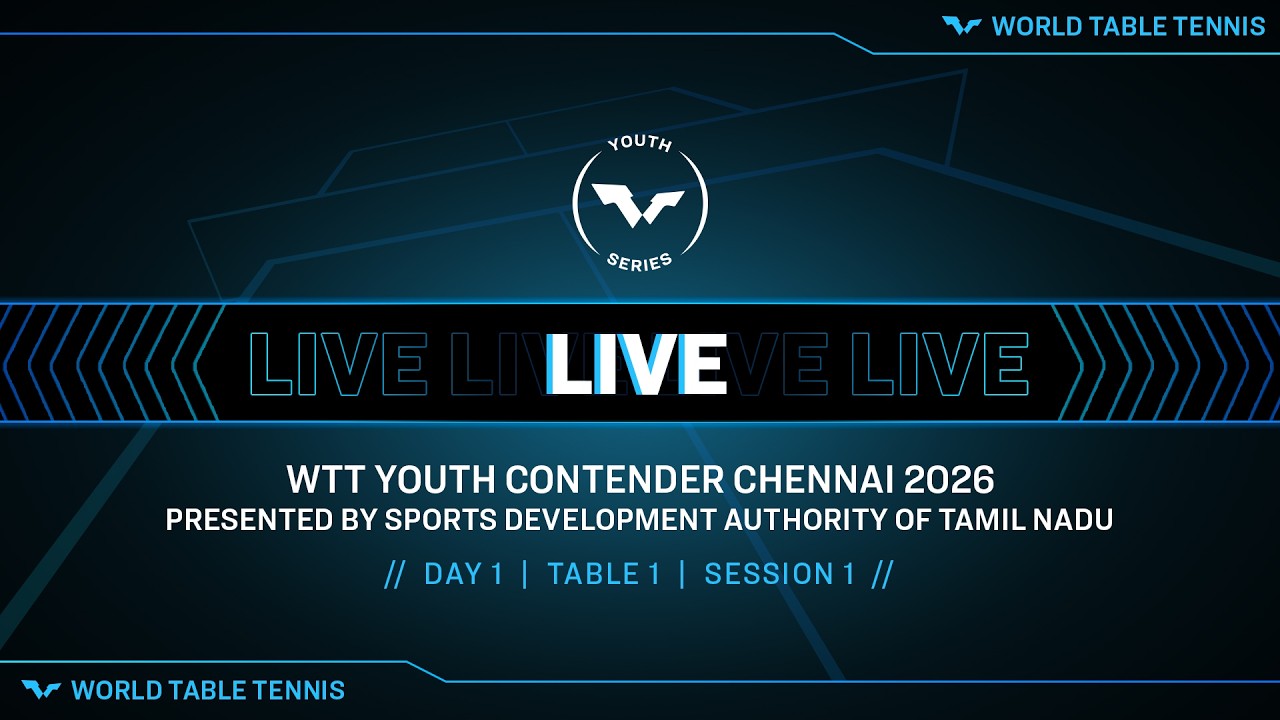 LIVE! | T1 | Day 1 | WTT Youth Contender Chennai 2026 Presented by SDAT ...