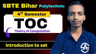 SBTE Bihar | TOC | Computer Science 4th Semester | Introduction to Set by Vipin SIr