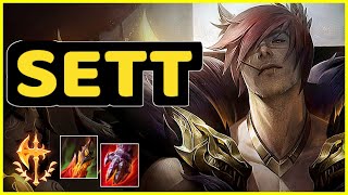 SETT VS SHEN - 16/8/8 KDA TOP GAMEPLAY DIAMOND II