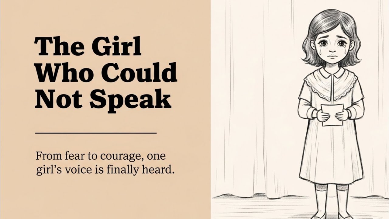 The Girl Who Could Not Speak | Emotional Story About Shyness & Finding Courage