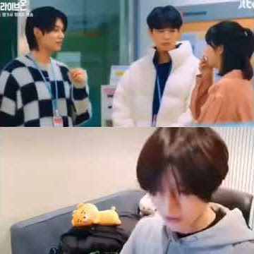 TXT BEOMGYU REENACTING YEONJUN CAMEO ON 'LIVE ON' K-DRAMA