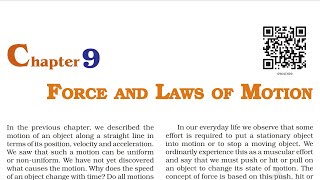 Force and Laws of Motion (Part 1) - Class 9 Science