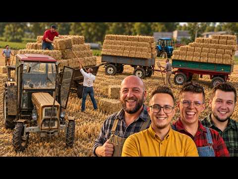 Wujas przyjechał z pomocą 😂 WIELKIE zbieranie kostek słomy🌾 [DLSS5] ZŁOTOSOLSCY [68]