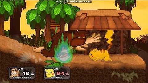 Super Smash Flash 2 Battle #15: Donkey Kong vs Pikachu
