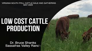 Low Cost Cattle Production - Dr Bruce Shanks