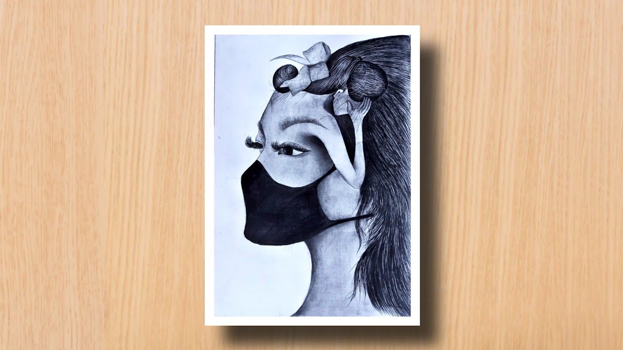 draw covid-19 special double meaning sketch Art/timelapse video/covid-19