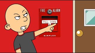 Classic Caillou Pulls The Fire Alarm/Grounded