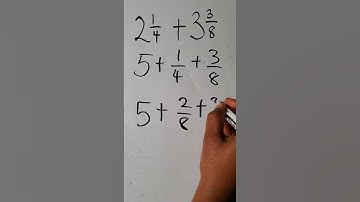 Quick Math: Adding Mixed Numbers Without Converting to Improper Fractions! #shorts #youtubeshorts