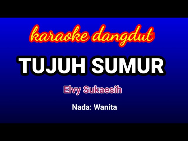TUJUH SUMUR-Elvy Sukaesih || Karaoke class=