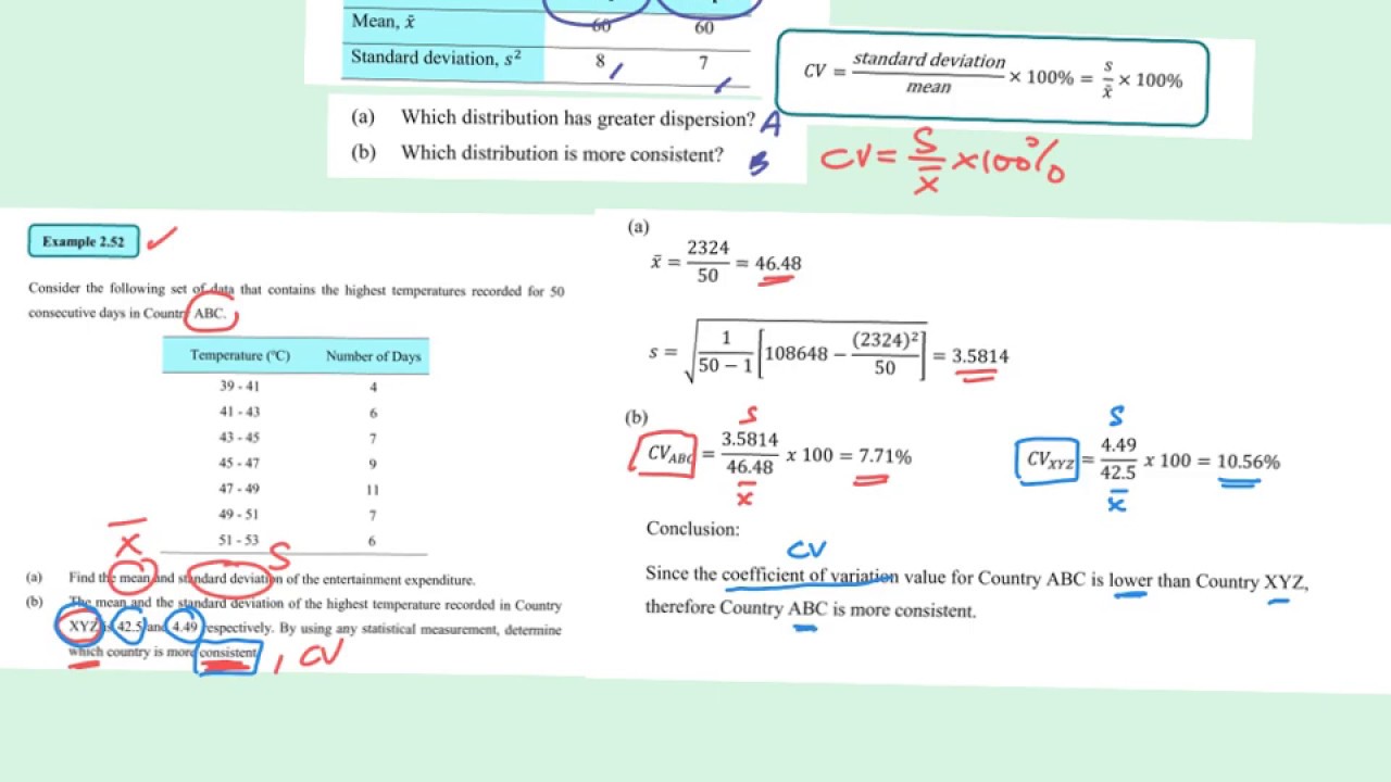 Coefficient of variation - YouTube