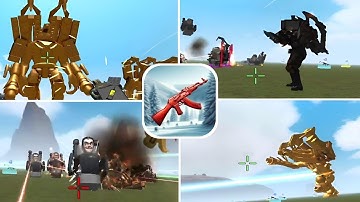 Winter Frozen Bot New Update Nextbots Battle In Flat Grass