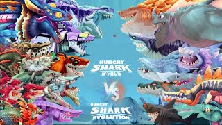 ✅Hungry Shark World vs Hungry shark Evolution - All 73 Shark Unlocked Hack Gems And Coins Mod Update screenshot 5