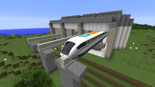 Building Maglev Train Depot in Minecraft | Minecraft Maglev System [Ep. 1]