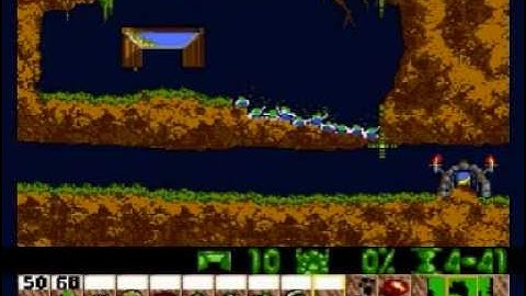 Lemmings Genesis/Mega Drive Walkthrough: Fun Level 1
