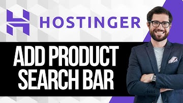 How to Add a Product Search Bar in Hostinger Website Builder