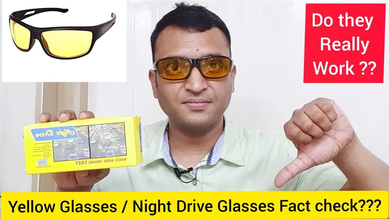 Night Drive / Do night vision glasses work ?? Night Driving Glasses  Review ? Yellow Glasses 