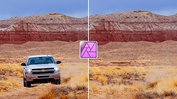 How to remove objects in affinity photo