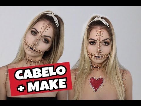 Tutorial de maquiagem pro halloween: boneca de porcelana. Vocês gostar