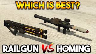 GTA 5 ONLINE : RAILGUN VS HOMING (WHICH IS BEST?)