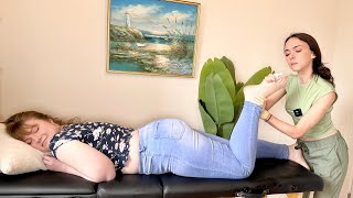 Asmr Foot Exam - Real Person Podiatry Medical Role Play - Toe Cracking Reflexology Oil Massage