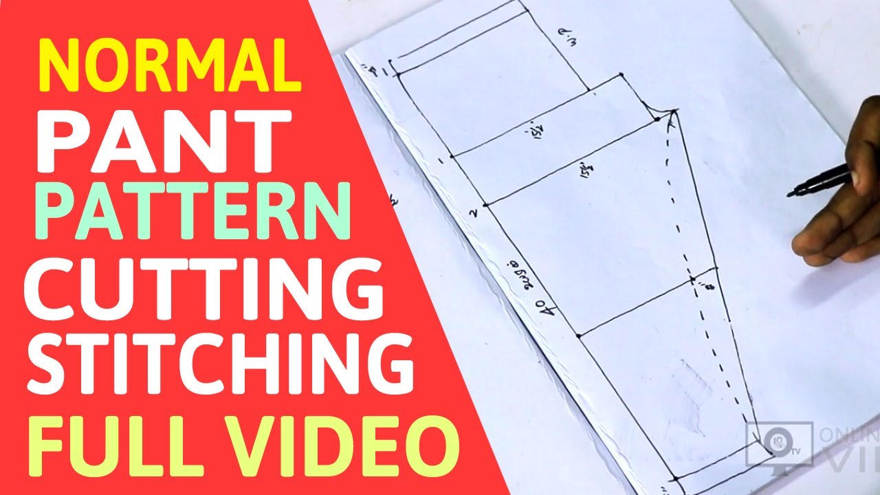 Step by Step Trouser Pattern Making Process  Textile Learner