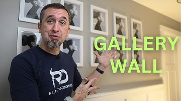How To Hang A Gallery Wall EVENLY!