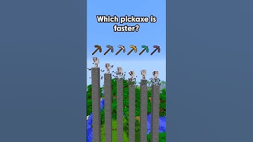 Which Pickaxe Is Faster ? 🤯 #minecraft #shorts