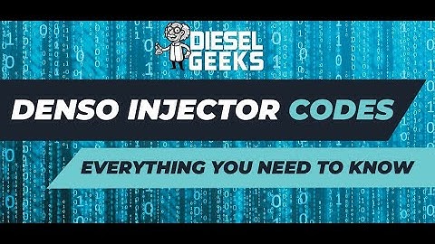 Denso Injector Codes - Everything you need to know (short)