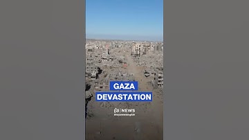Aerial footage shows destruction in northwest Gaza City