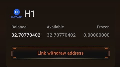 How To Link Haven1 withdraw Address (Satoshi App)