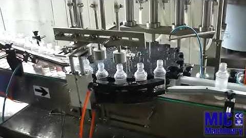 whole line for 30ml PET bottle rotary filling capping labeling machine for liquid bottling system