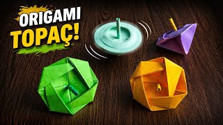Origami Topaç Yapımı 🌀 Kağıttan Neler Yapılır?