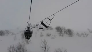 Skiers stranded on chairlifts survive STRONG winds