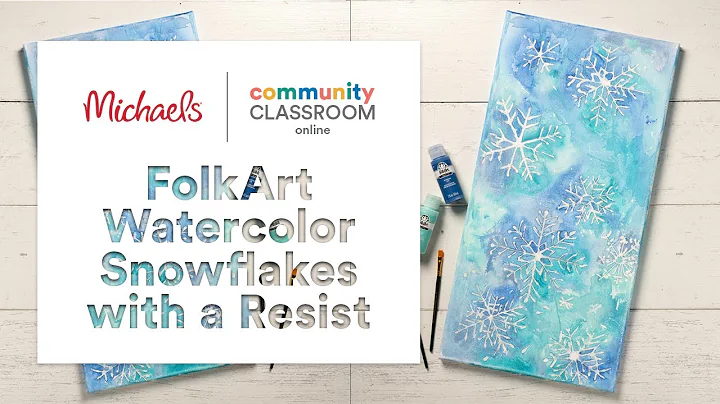 Online Class: FolkArt Watercolor Snowflakes with a...