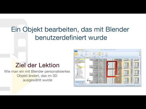 Tutorial usBIM.editor - Objekt bearbeiten, das mit Blender benutzerdefiniert wurde - ACCA software